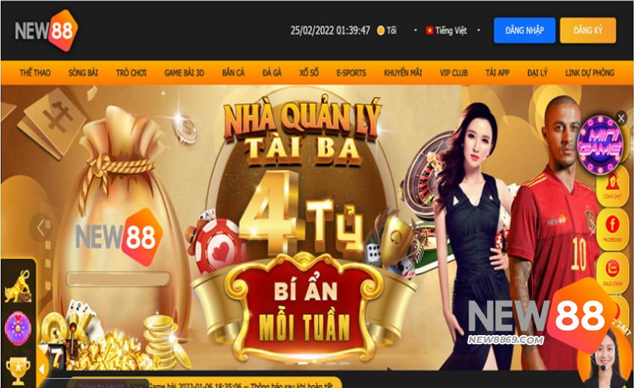 Ưu điểm tuyệt vời của Nhà cái New88 casino