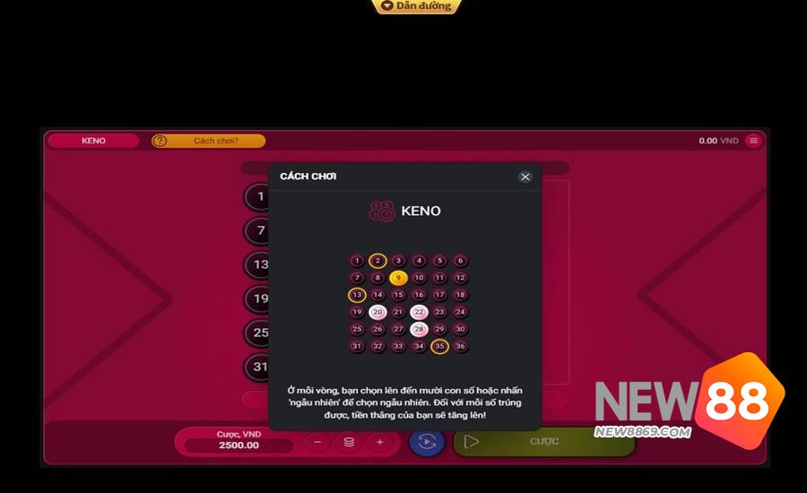 Keno New88 - Bật Mí Cách Chơi Và Kinh Nghiệm Chơi 1 keno new88 cach choi don gian