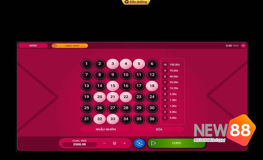 Keno New88 - Bật Mí Cách Chơi Và Kinh Nghiệm Chơi 2 Chơi Keno theo kiểu lớn – nhỏ