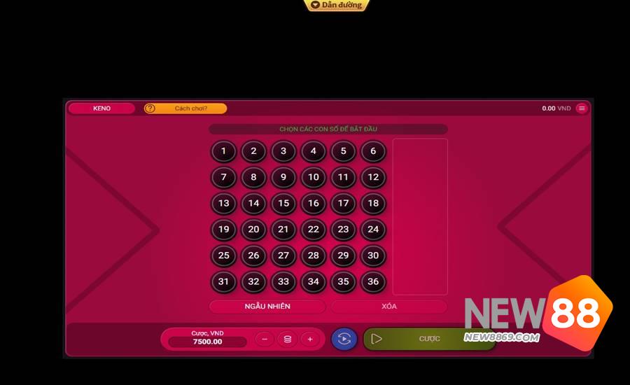 Keno New88 - Bật Mí Cách Chơi Và Kinh Nghiệm Chơi 3 Chơi Keno New88 Casino