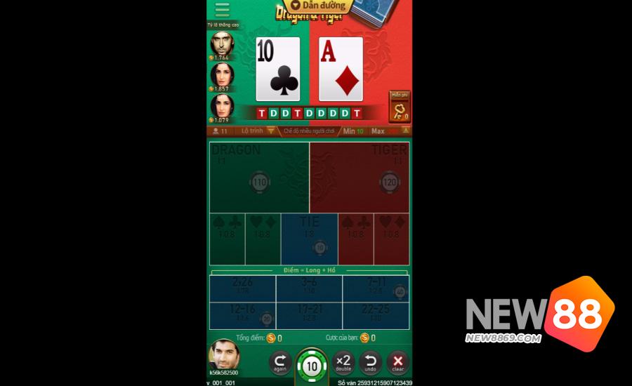 Luật chơi Rồng Hổ Online