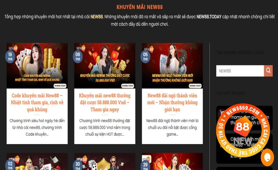 Khám Phá Top Nhà Cái New88.today - Sân Chơi Uy Tín Bậc Nhất 4 Chương trình khuyến mãi New88.today