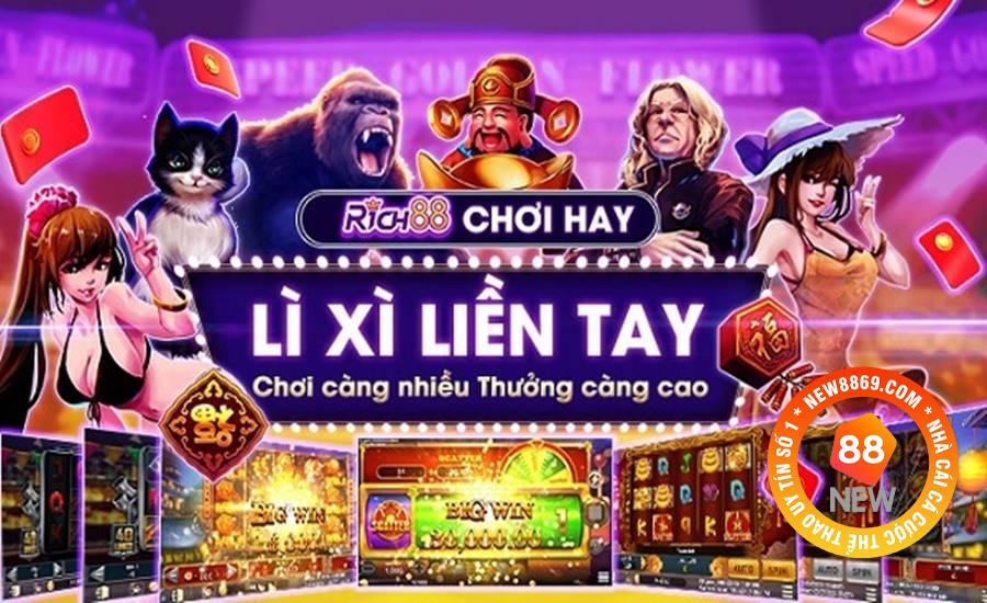 Game Bài Rich88 - Sảnh Chơi Đình Đám Tại Nhà Cái New88 2 Chương trình ưu đãi, nhận quà giá trị hấp dẫn