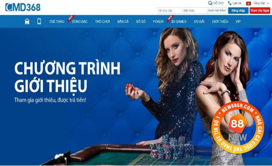 Loại hình giải trí tại CMD368 