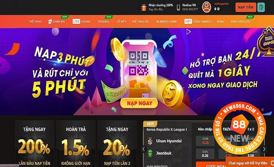 Nạp và rút tiền đơn giản tại Nổ Hũ 99