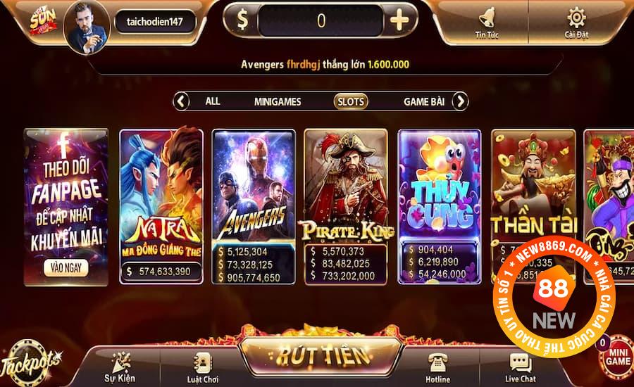 Các sản phẩm nổ hũ Sunwin nổi tiếng